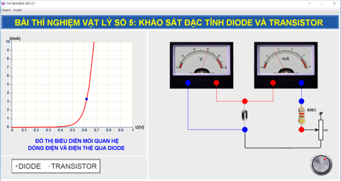 Bảng mạch khảo sát diode